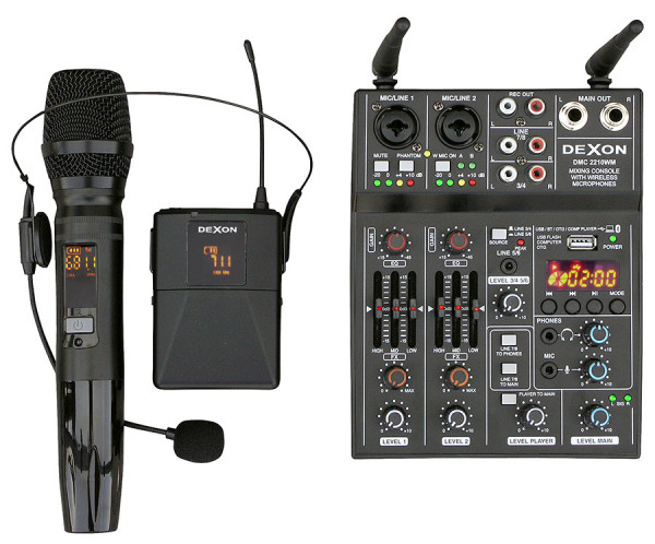 DMC 2210WM mixážní pult s bezdrátovými mikrofony