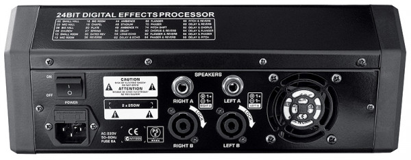 DMP 2400 výkonový mixážní pult s Mp3 přehrávačem