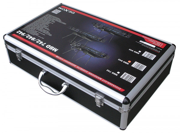 MBD 742 bezdrátový mikrofon diverzitní ruční + náhlavní / klopový, 2kanálový